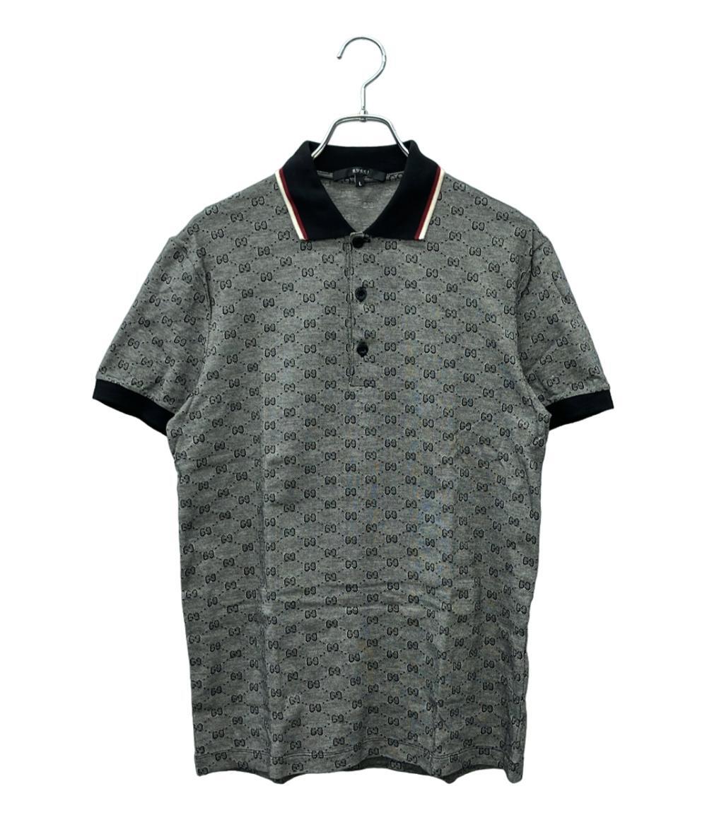 グッチ 半袖ポロシャツ シェリーライングレー GG柄 モノグラム 190181 X3235 メンズ SIZE L GUCCI_画像1