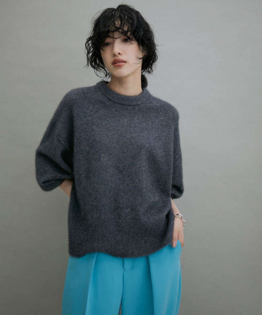AER ADAM ET ROPE アダムエロペ FOX WOOL ミックス ニット プルオーバー ふわふわニット_画像2