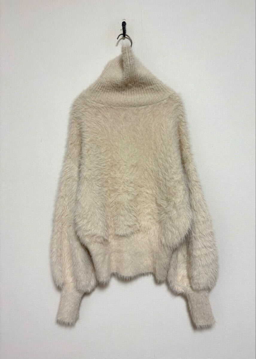 アダムエロペ ADAM ET ROPE シャギー タートル ニット ふわふわニット サンプル品_画像5