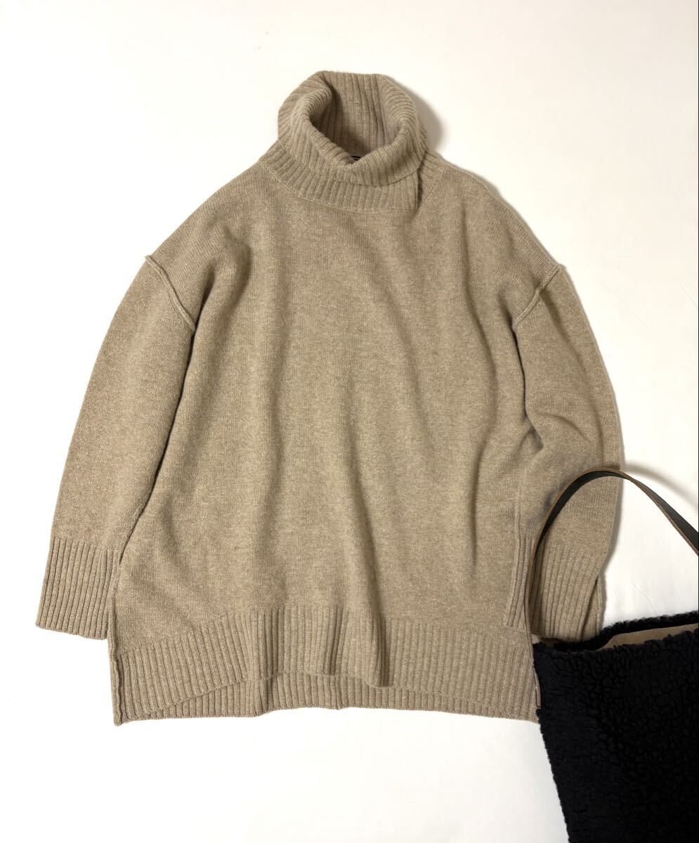 ジャーナルスタンダード ウール カシミヤ ハイネックニット ゆったりシルエット_画像1