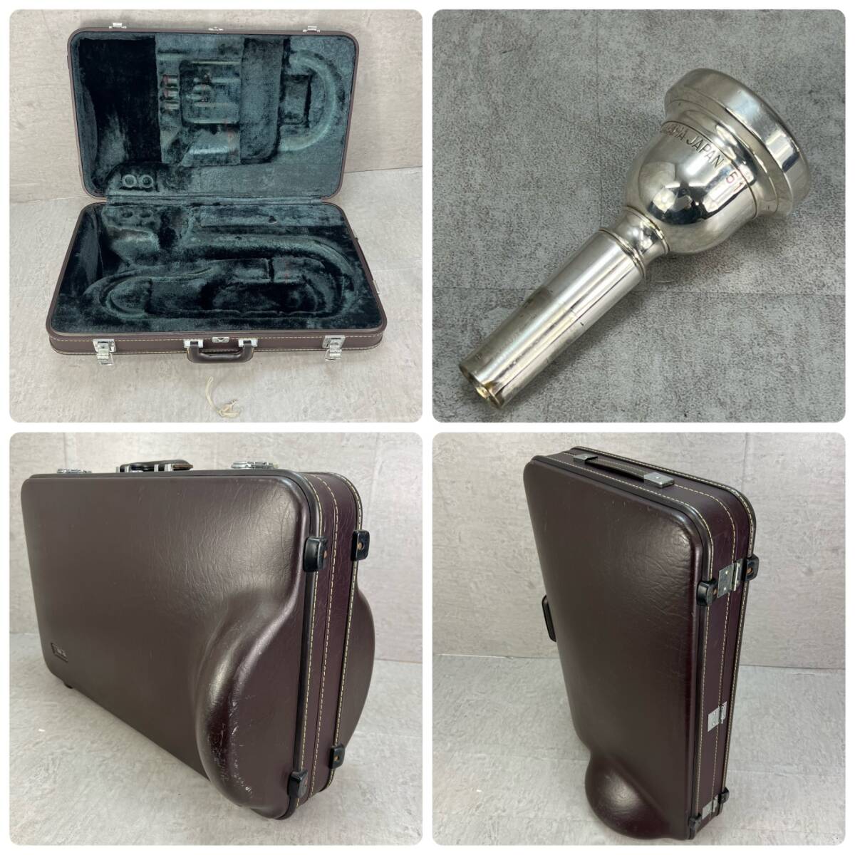 YAMAHA　ユーフォニアム　YEP-621S　イエローブラス　銀メッキ　シルバー　純正ハードケース　管楽器　ヤマハ　EUPHONIUM_画像10