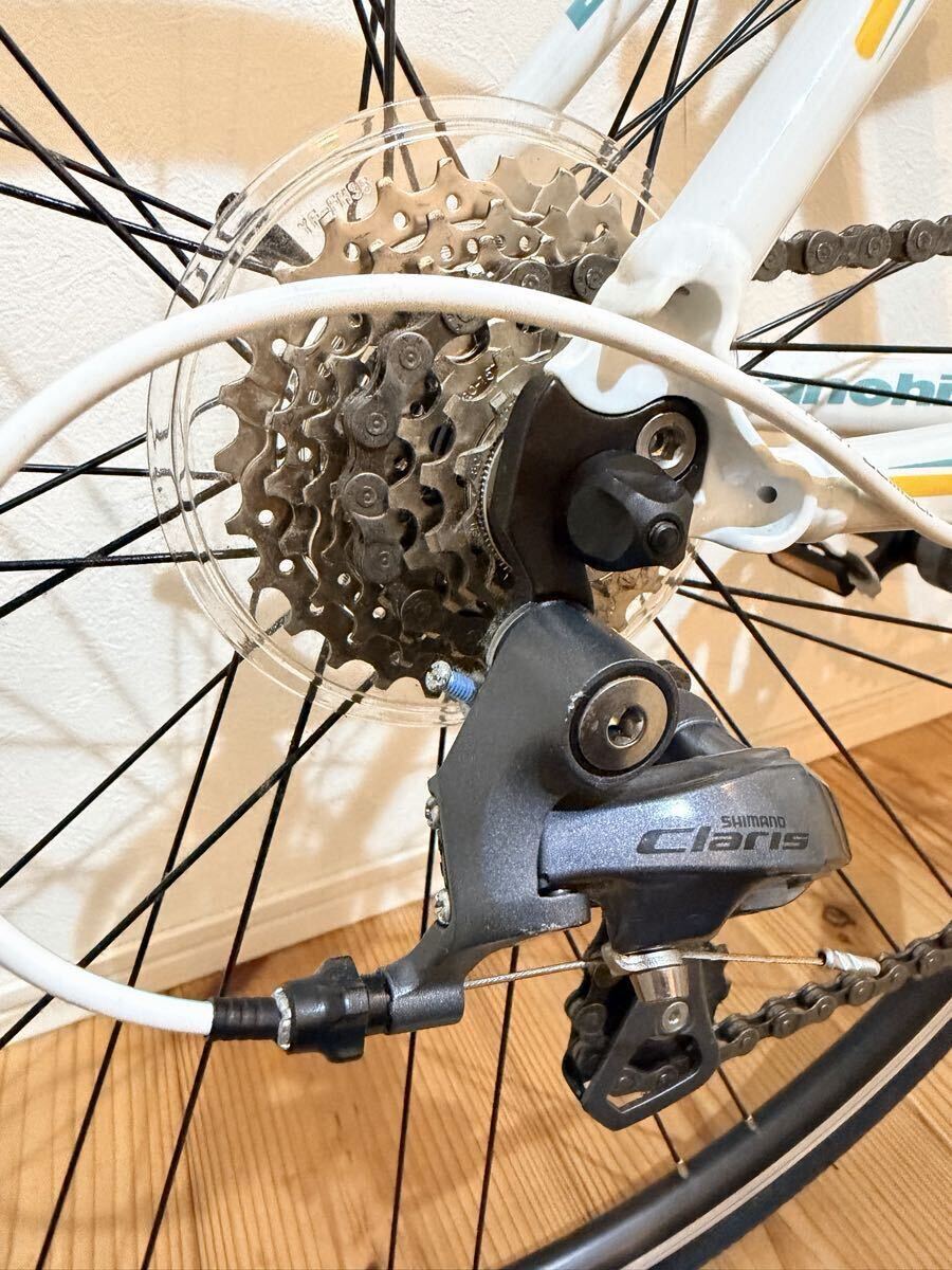中古 美品 Bianchi ビアンキ VIA NIRONE 7 ビア ニローネ 7 46 SHIMANO シマノ Claris ロードバイク 空気入れ_画像9