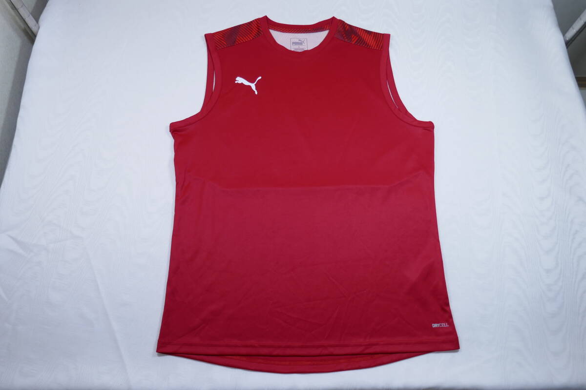 美品　プーマ DRY CELL　レッド　ノースリーブ　サイズXL　656269-01_画像1