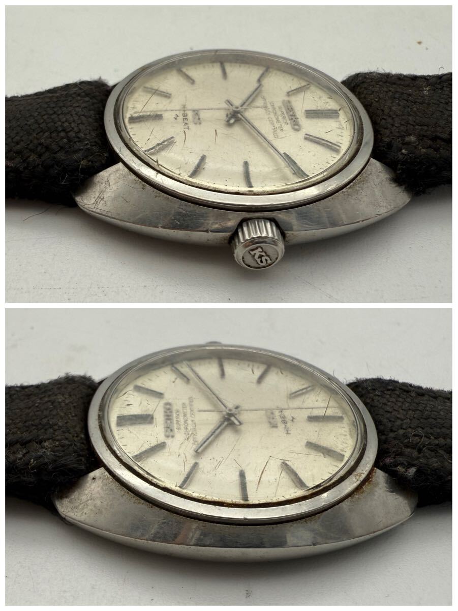 SEIKO KS キングセイコー SUPER CHRONOMETER 45-8010 HI-BEAT ハイビート 手巻き 腕時計 不動 ジャンク_画像3