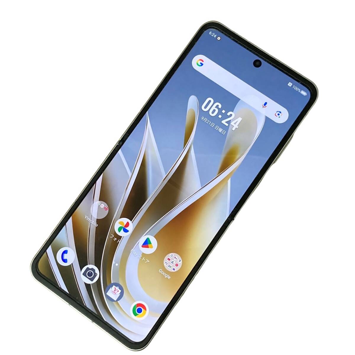 SIMフリー ZTE Libero Flip 128GB A304ZT Y!mobile ○判定 ホワイト アンドロイドスマートフォン スマホ 【中古】 12511K158_画像1