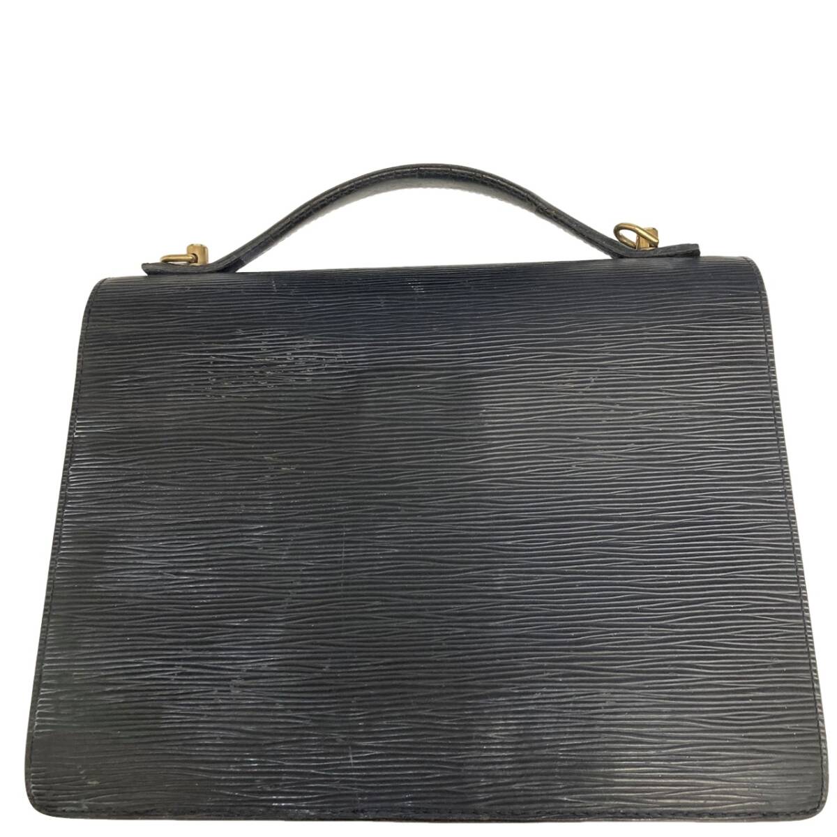 LOUIS VUITTON ルイヴィトン エピ モンソー ハンドバッグ M52122 ノワール メンズ セカンドバッグ 【中古】 32510K164_画像2