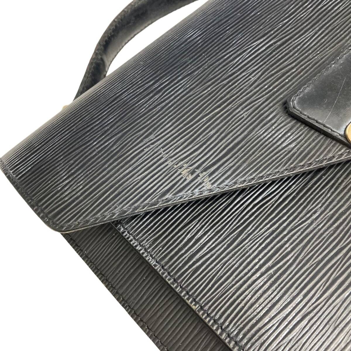 LOUIS VUITTON ルイヴィトン エピ モンソー ハンドバッグ M52122 ノワール メンズ セカンドバッグ 【中古】 32510K164_画像4