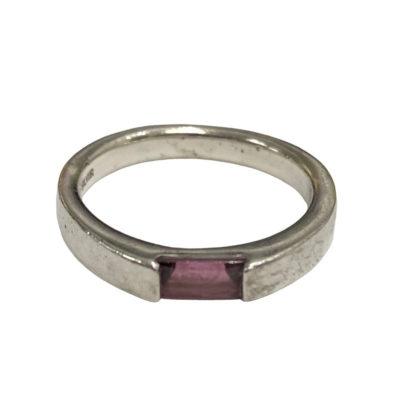 4℃ ヨンドシー 指輪 シルバー × パープル ストーン レディース アクセサリー リング 約12.5号 3.4g 【中古】 22510K408_画像2
