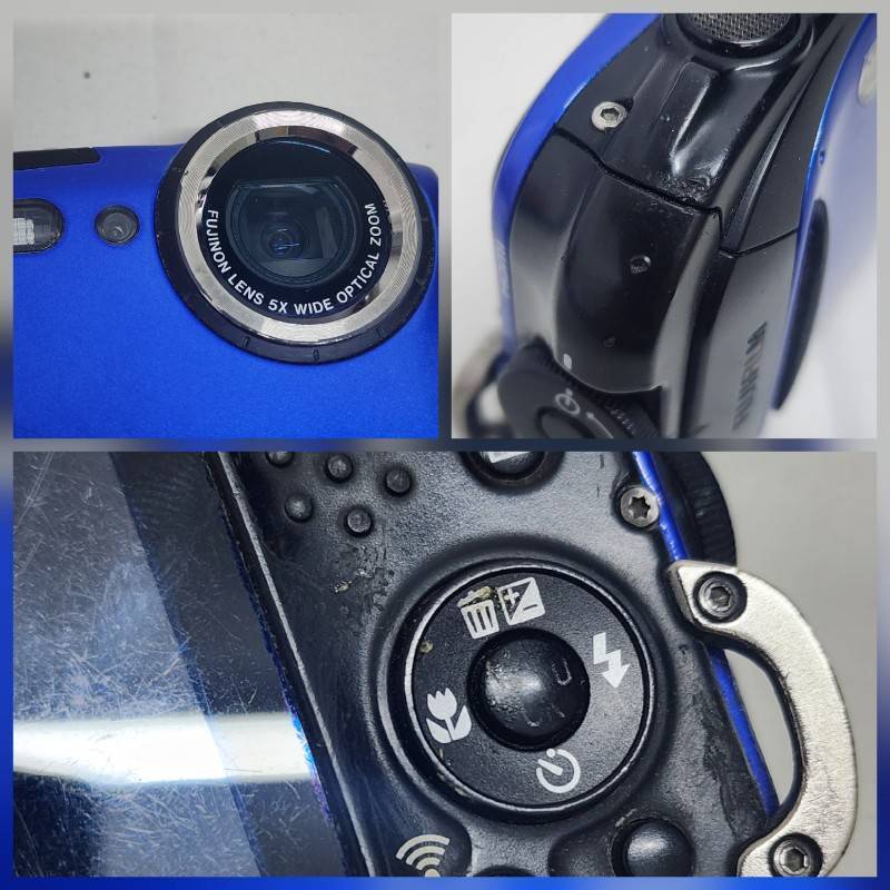 富士フイルム FUJIFILM コンパクトデジタルカメラ FINEPIX XP70 ブルー 動作確認済み 【中古品】 22510K284_画像6