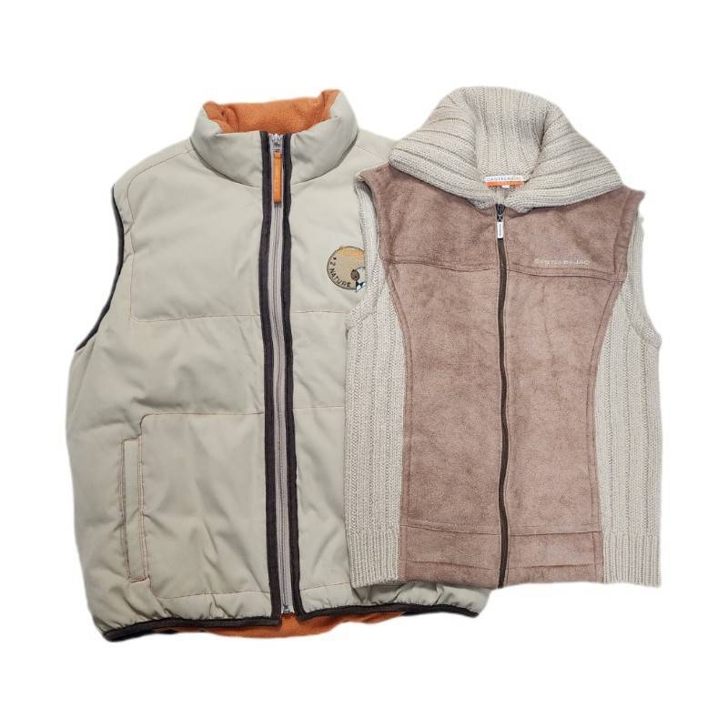 CASTELBAJAC カステルバジャック ベスト 2点セット SPORT モヘヤ混 +2 NATURE ブラウン 【中古】 22510K710_画像1