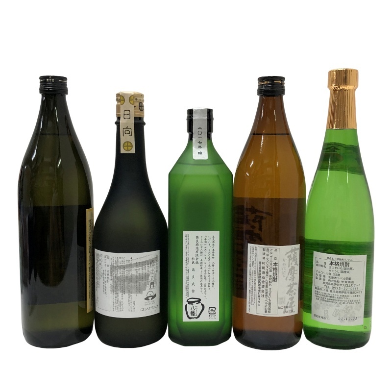  potato shochu 5 шт. комплект Hachiman 900ml + Samurai no Mon 720ml + старый Hachiman 720ml + Satsuma Chaya 900ml + Isami 720ml [ не . штекер товар ] 22511K2385