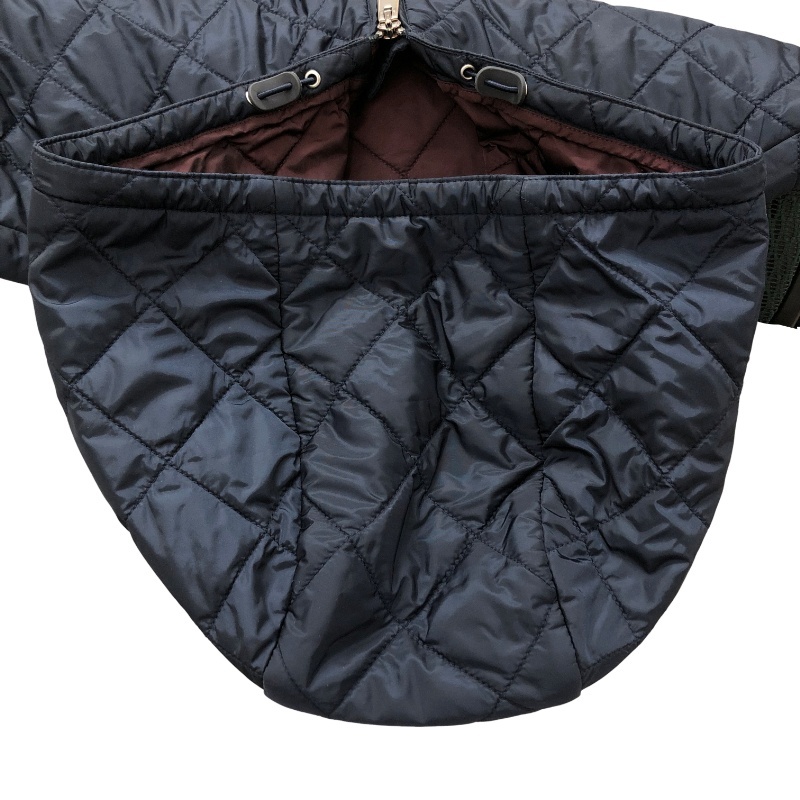 PRADA プラダ キルティングジャケット SGH053 ダークネイビー×えんじ色 サイズ52 メンズ 【中古】 22511K341_画像5