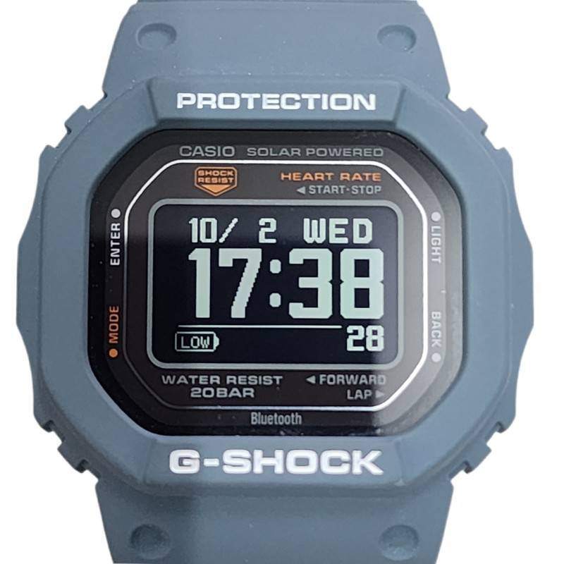 CASIO カシオ G-SHOCK G-SQUAD DW-H5600-2JR 腕時計メンズ ソーラー充電 専用充電ケーブル欠品 ブラック文字盤 動作品 【中古】 22511K361_画像2