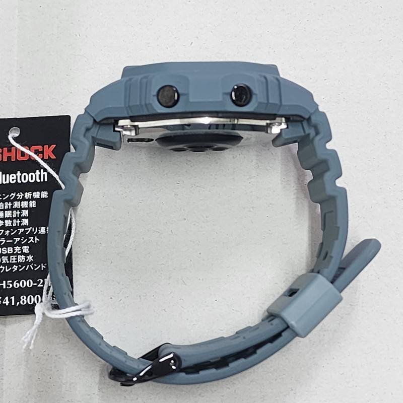 CASIO カシオ G-SHOCK G-SQUAD DW-H5600-2JR 腕時計メンズ ソーラー充電 専用充電ケーブル欠品 ブラック文字盤 動作品 【中古】 22511K361_画像4