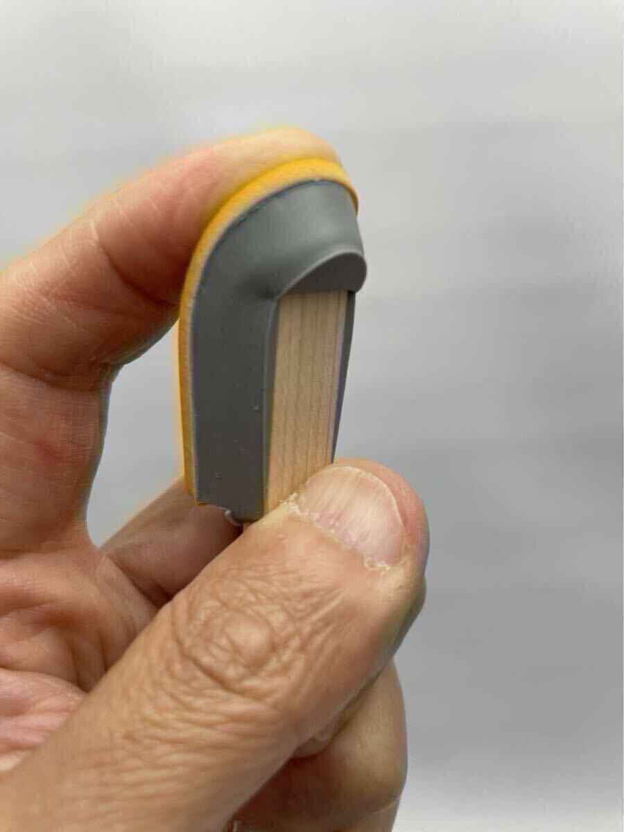 【送料無料】シリコン＋オレンジラバー コーキング仕上げヘラ丸S_画像4