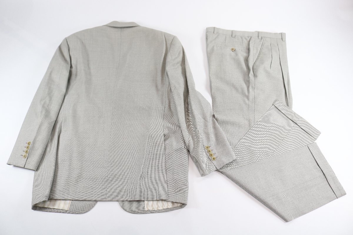 [6 пункт ]Brioni Brioni жакет слаксы костюм выставить размер 52 и т.п. оттенок бежевого серый серия . мужской суммировать 2738-YA