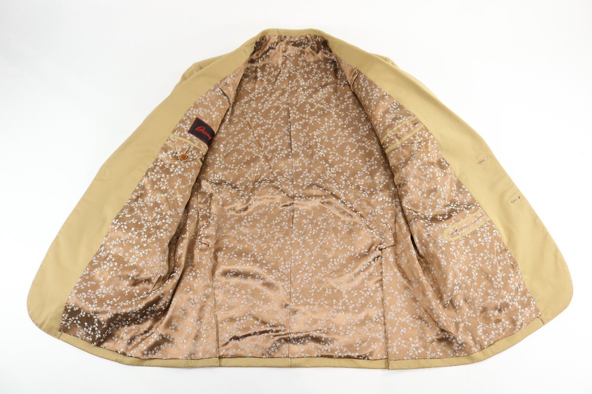 [6 пункт ]Brioni Brioni жакет слаксы костюм выставить размер 52 и т.п. оттенок бежевого серый серия . мужской суммировать 2738-YA