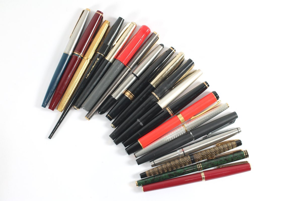 【20点】PILOT PARKER MONTBLANC モンブラン 等 万年筆 ペン先 14K 18K 刻印 文具 筆記用具 まとめ 2898-AT_画像1