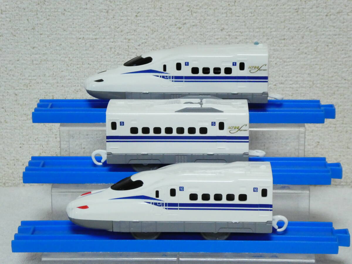 プラレール『絶版品 セット限定 東海道山陽新幹線 N700S 清掃・整備・動作確認済み 中古品』_画像2