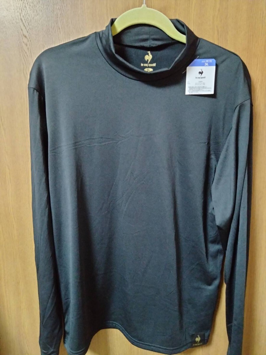 ルコック ハイネックシャツ 裏起毛 紺 3L 送料無料 新品未使用_画像2