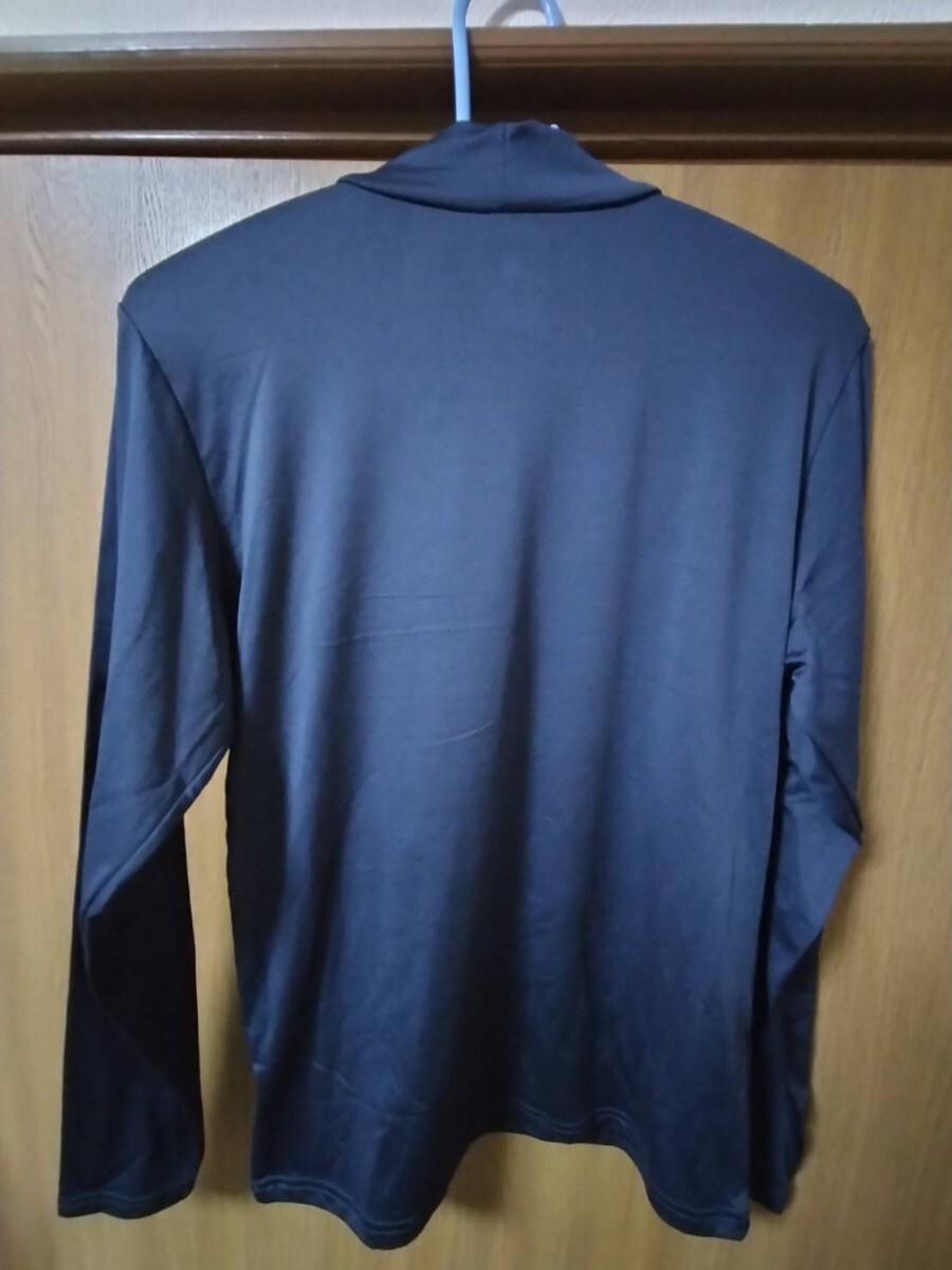 ルコック ハイネックシャツ 裏起毛 紺 M 送料無料 新品未使用_画像2