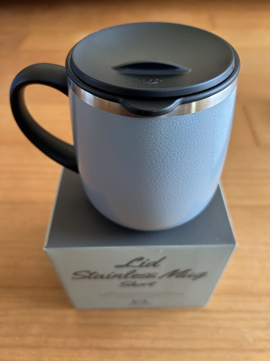 2個まで　BRUNO 真空二重マグカップ　ショート ブルーグレー_画像2