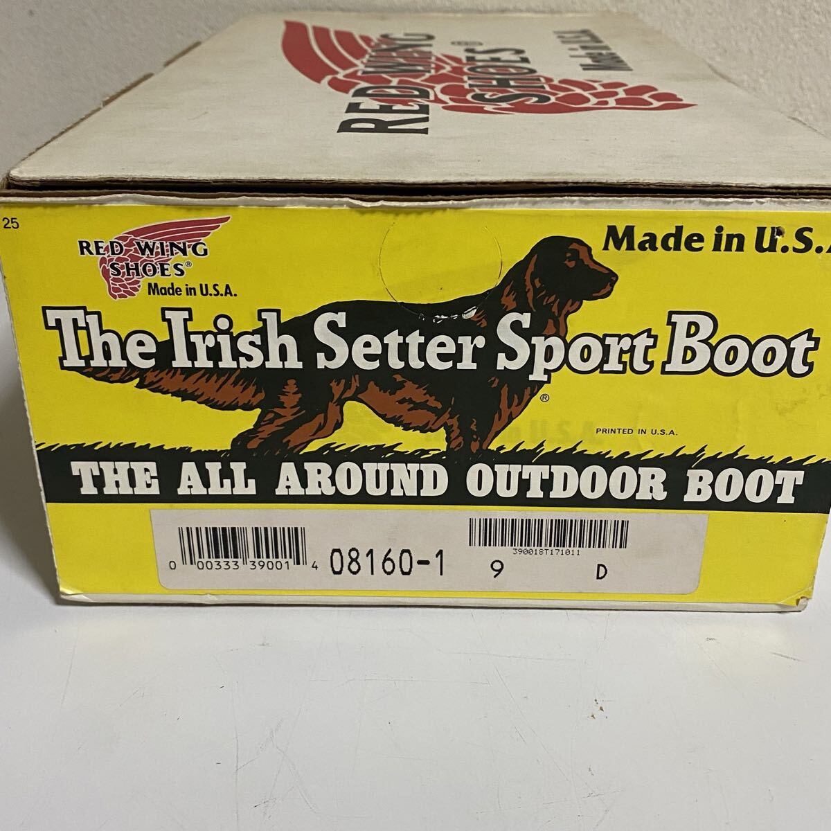 自宅保管品！RED WING / レッドウイング ガラスレザー プレーントゥ RW-8160 US9D 1999年製 犬タグ 箱・タグあり アイリッシュセッター_画像10