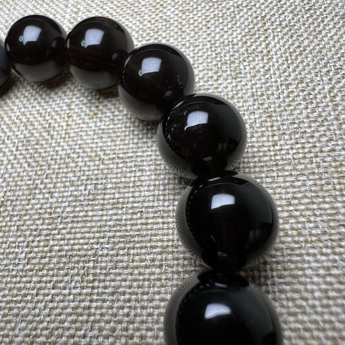 【711094】 5A モリオン 10mm ブレスレット 天然石 黒水晶 _画像5
