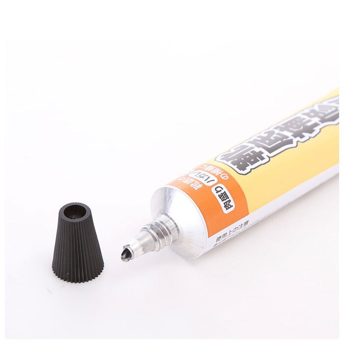 ☆ 黒 ☆ 靴底補修剤 50g 靴底 補修 靴底修理 靴底補修剤 50g 靴修理 白 黒 ホワイト ブラック シューケア メンテナンス かかと チューブ_画像5