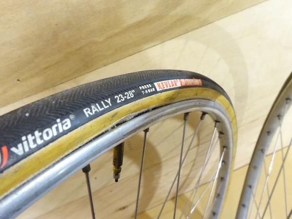 ▲MAVIC　ロード用　ホイール前後セット　700C　サンシン前後ハブ　回転正常　目立つ振れなし　サンツアー　６段フリー付き▲2980_画像10