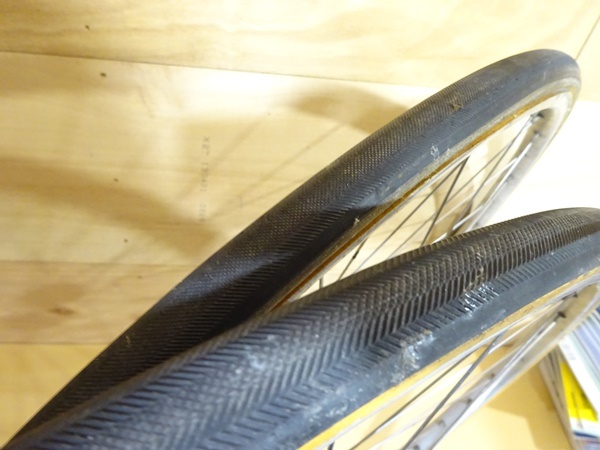 ▲MAVIC　ロード用　ホイール前後セット　700C　サンシン前後ハブ　回転正常　目立つ振れなし　サンツアー　６段フリー付き▲2980_画像6