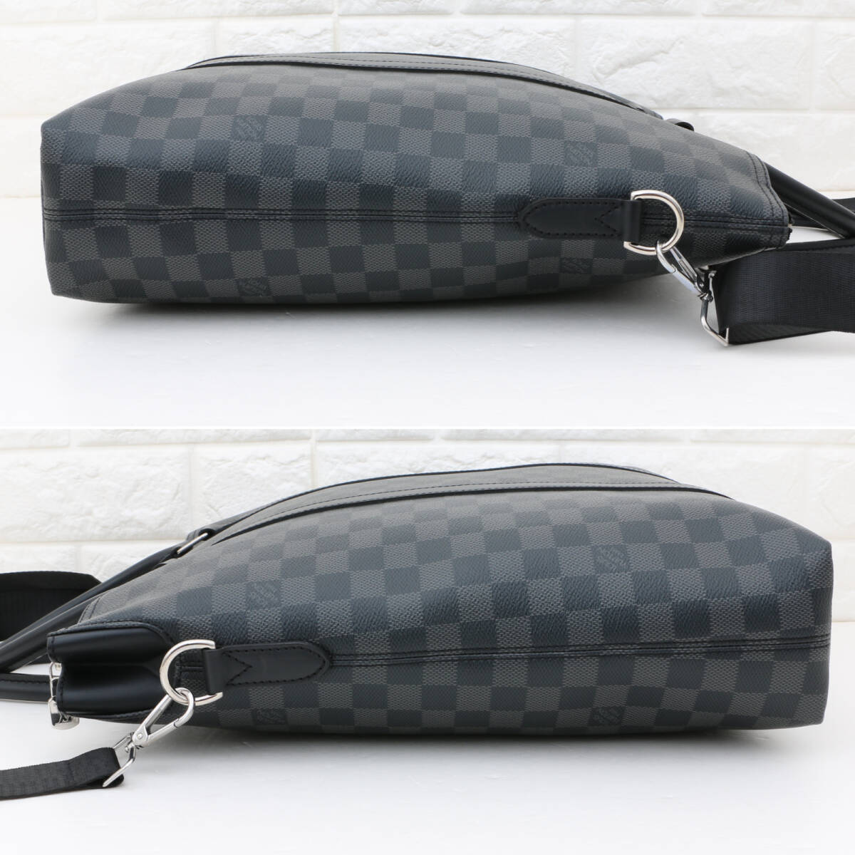 RFID установка прекрасный товар LOUIS VUITTON Louis Vuitton Damier gla Fit Anne тонн большая сумка N40000 2WAY большая сумка сумка на плечо бизнес 