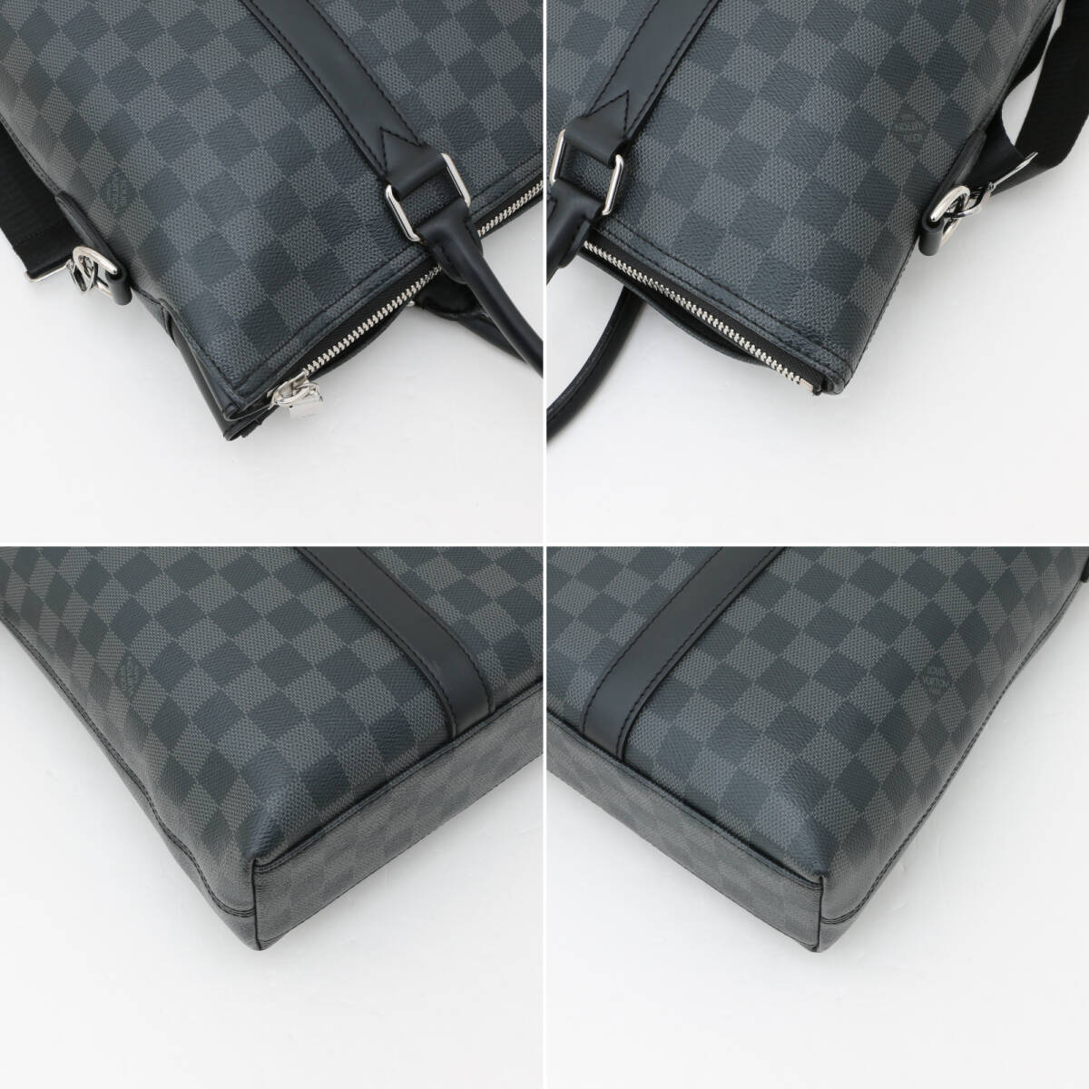 RFID установка прекрасный товар LOUIS VUITTON Louis Vuitton Damier gla Fit Anne тонн большая сумка N40000 2WAY большая сумка сумка на плечо бизнес 