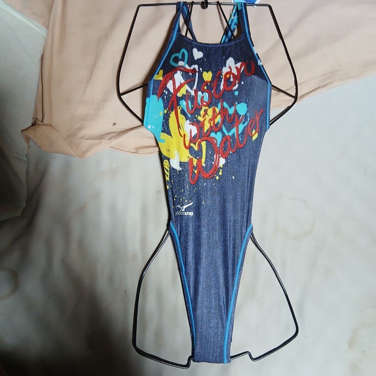 ミズノ、130、 ハイカット、レアモデル、 柔らか伸縮性生地、 ハイレグ、 ワンピース、 競泳水着、レディース競泳水着_画像1