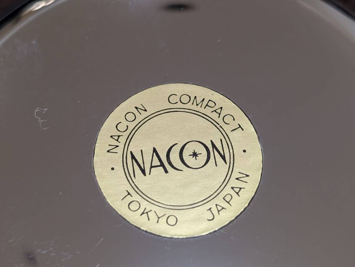 ナコン　コンパクト　シェル柄　NACON　ミラー　化粧道具　★よごれ　★現状保管品_画像5