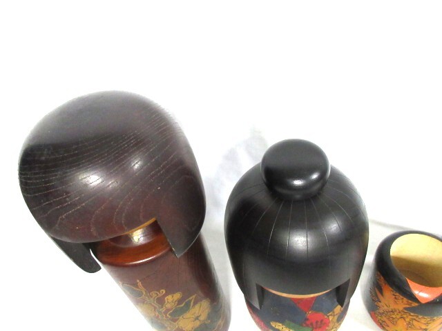 [5807-1| традиция прикладное искусство ] произведение kokeshi 4 пункт . суммировать высота видеть . один Хара 1 пункт *. приятный 2 пункт *.. Kiyoshi способ 1 пункт! retro . редкий один товар!