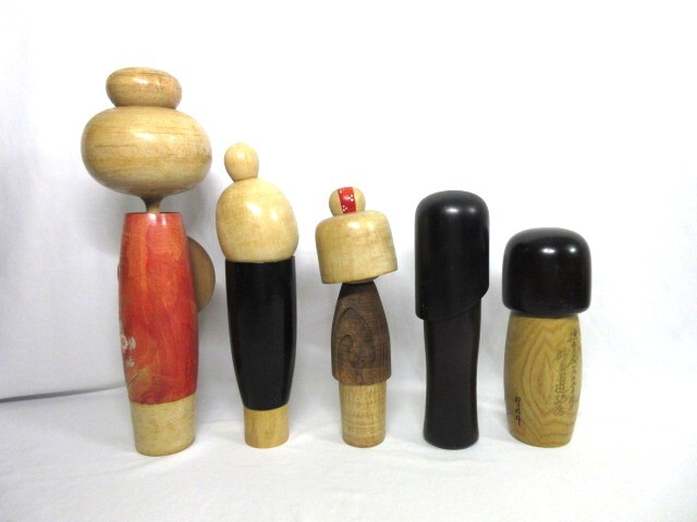 [5807-3| традиция прикладное искусство ] произведение kokeshi. гора итого 12 пункт . Saburou *..* средний река .. и т.п.! retro . редкий один товар!