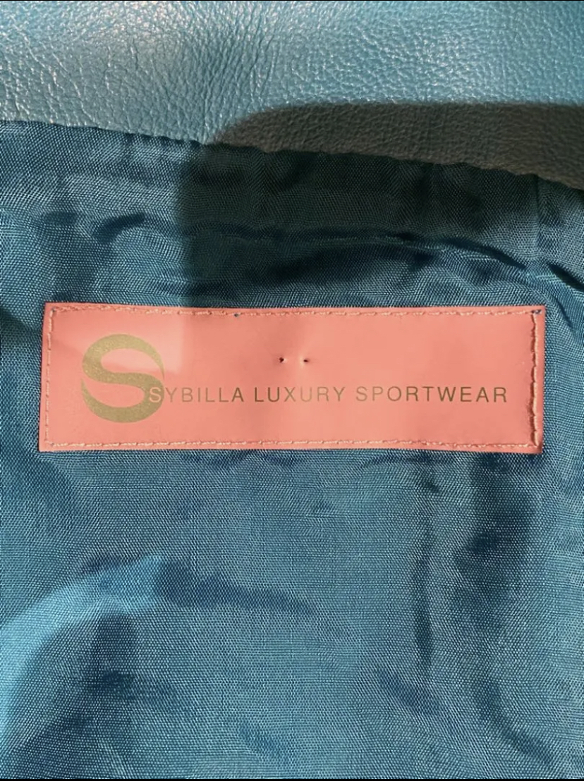 SYBILLA LUXURY SPORTWEAR グリーンワンピース 古着 310_画像3