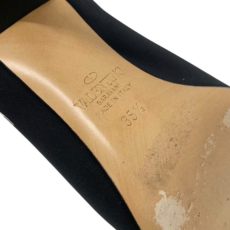 ヴァレンティノ VALENTINO ブーツ ショートブーツ 靴 シューズ ファブリック ブラック ホワイト 黒 ソックスブーツ ロゴプリント_画像8