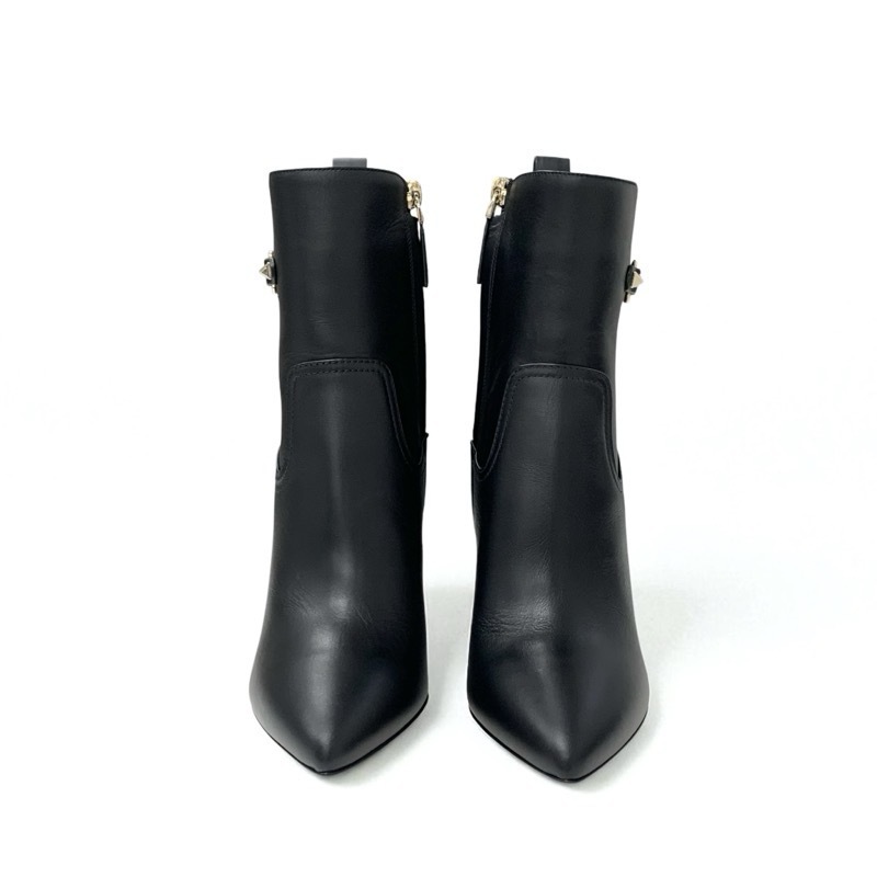 ヴァレンティノ VALENTINO ブーツ ショートブーツ 靴 シューズ レザー ブラック 黒 ゴールド 未使用 ロックスタッズ ベルト_画像3