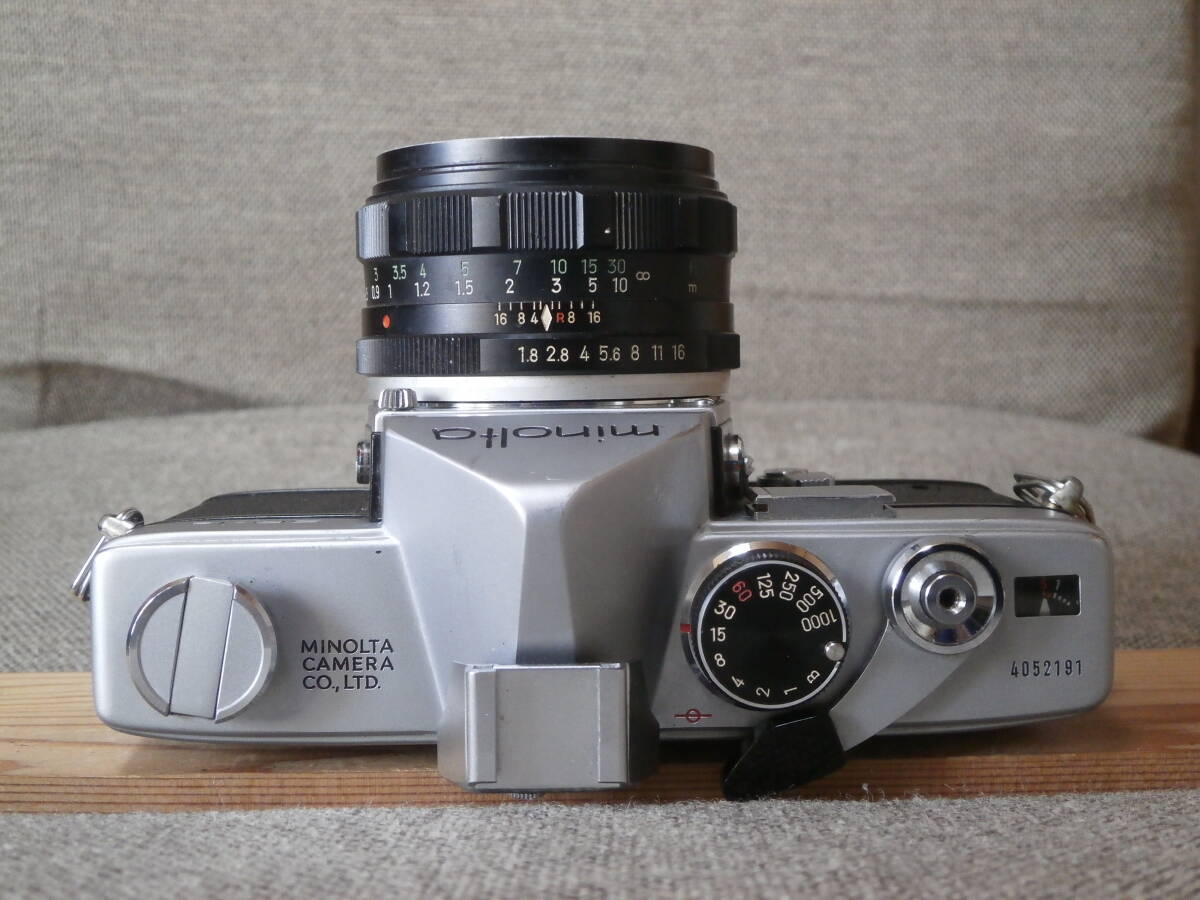 minolta SR-1s AUTO ROKKOR-PF 1:1.8 f=55mm レンズ付き　動作確認済み_画像6