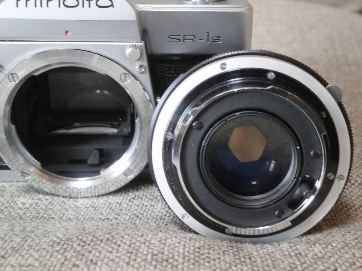 minolta SR-1s AUTO ROKKOR-PF 1:1.8 f=55mm レンズ付き　動作確認済み_画像8