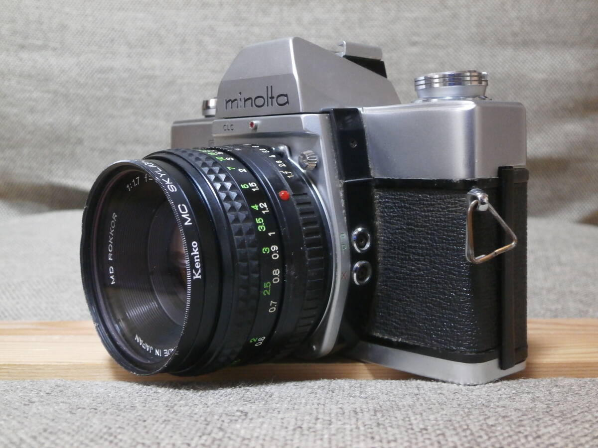 minolta SRT 101 MD ROKKOR 1:1.7 f=50mm レンズ付き　動作確認済み_画像2