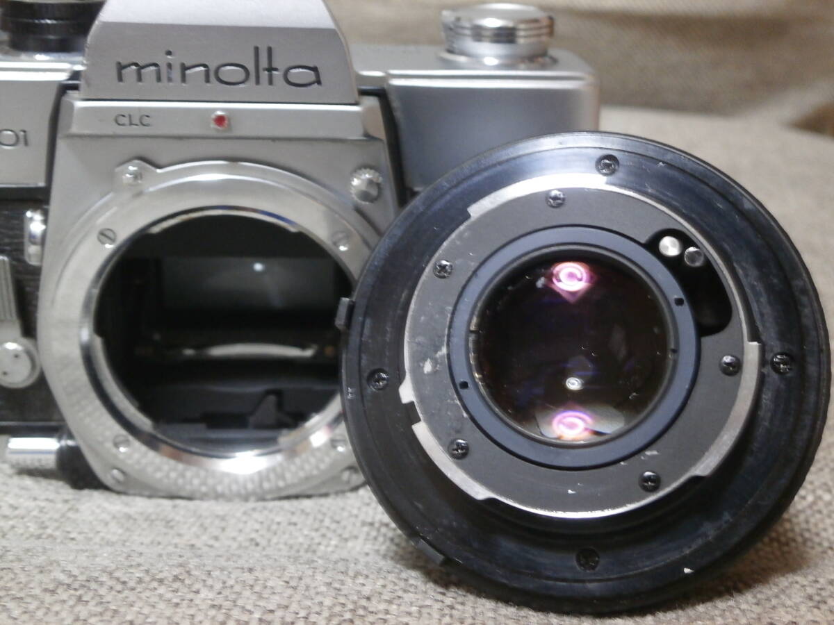 minolta SRT 101 MD ROKKOR 1:1.7 f=50mm レンズ付き　動作確認済み_画像8