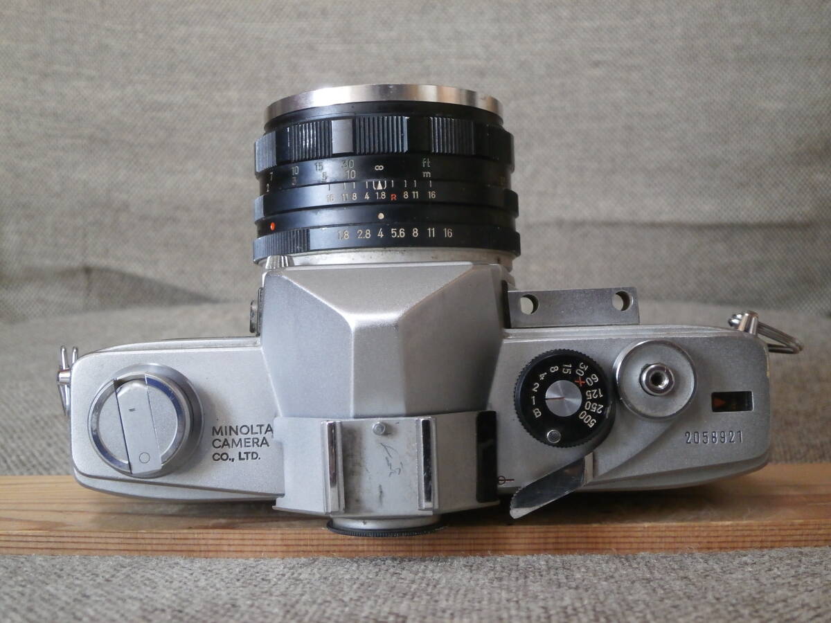 minolta SR-1 AUTO ROKKOR-PF 1:1.8 f=55mm レンズ付き 動作確認済み_画像6
