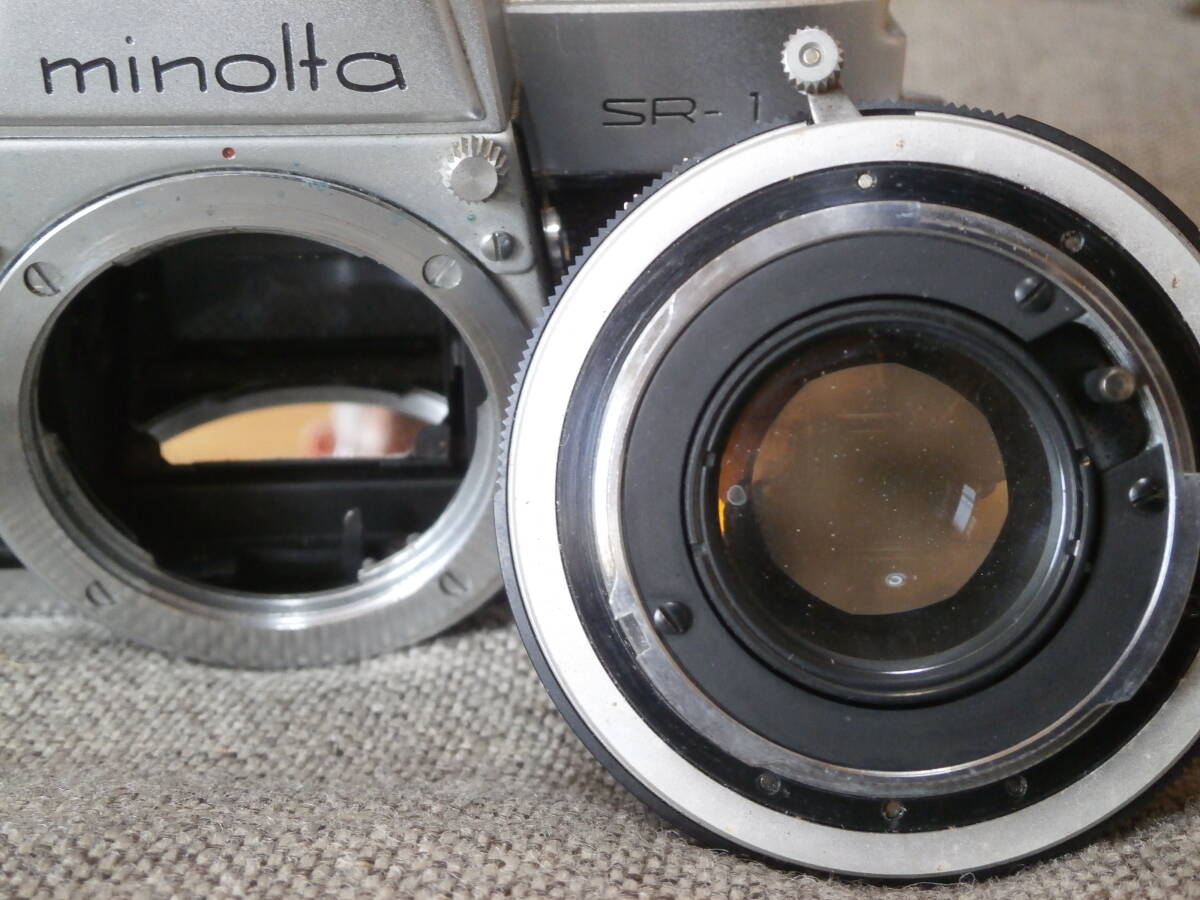 minolta SR-1 AUTO ROKKOR-PF 1:1.8 f=55mm レンズ付き 動作確認済み_画像8