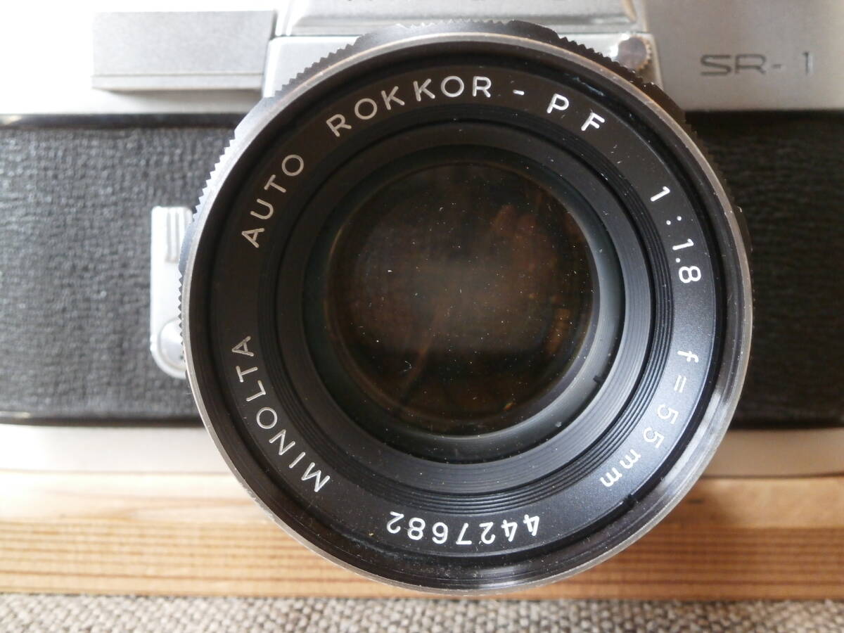 minolta SR-1 AUTO ROKKOR-PF 1:1.8 f=55mm レンズ付き 動作確認済み_画像9