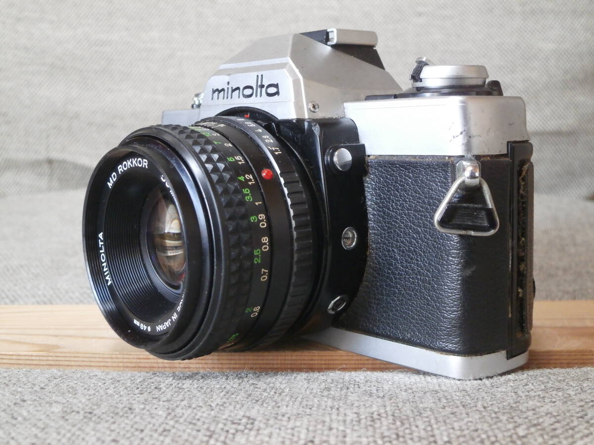 minolta XG・E MD ROKKOR 50mm 1:1.7 レンズ付き　動作確認済み_画像2