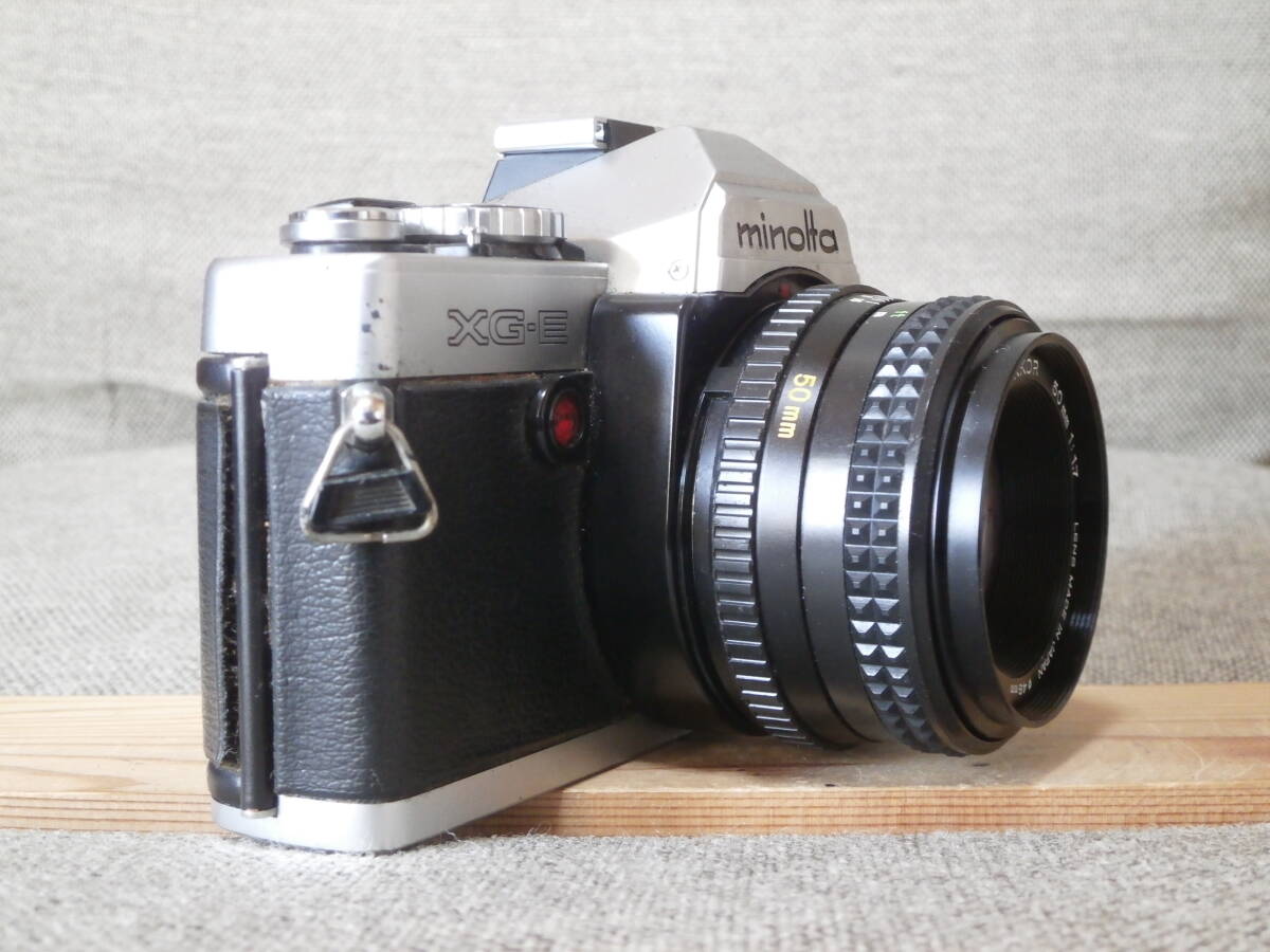 minolta XG・E MD ROKKOR 50mm 1:1.7 レンズ付き　動作確認済み_画像3