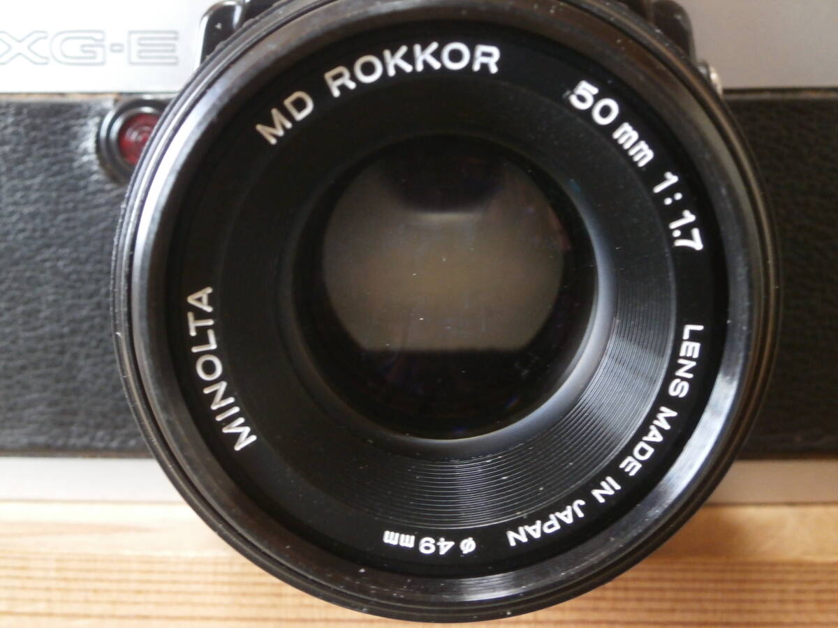 minolta XG・E MD ROKKOR 50mm 1:1.7 レンズ付き　動作確認済み_画像9